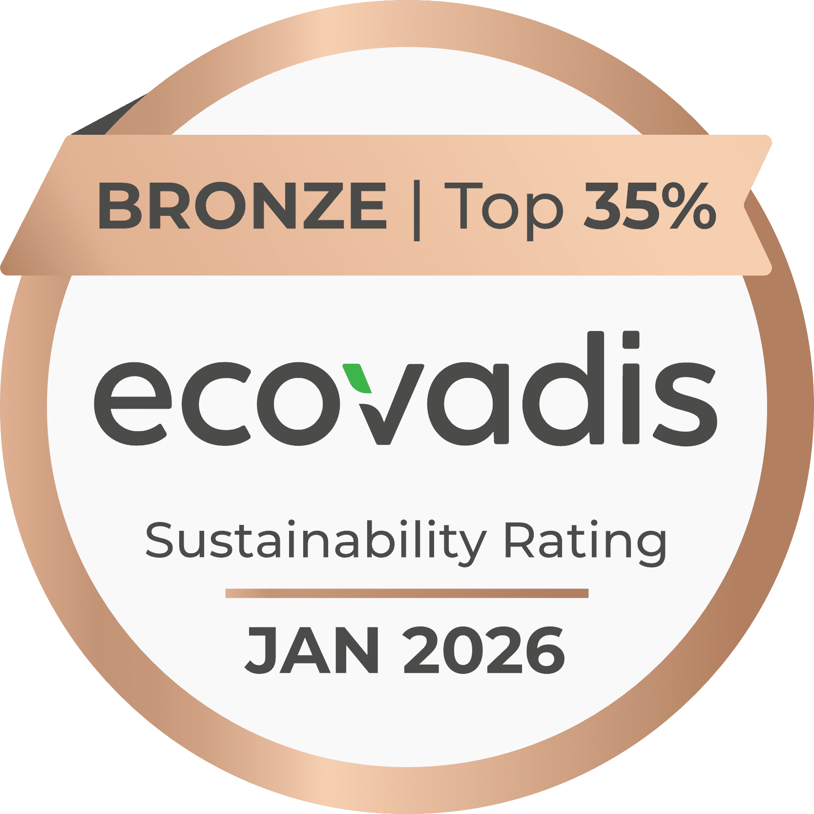 EcoVadis Bronze Certification badge